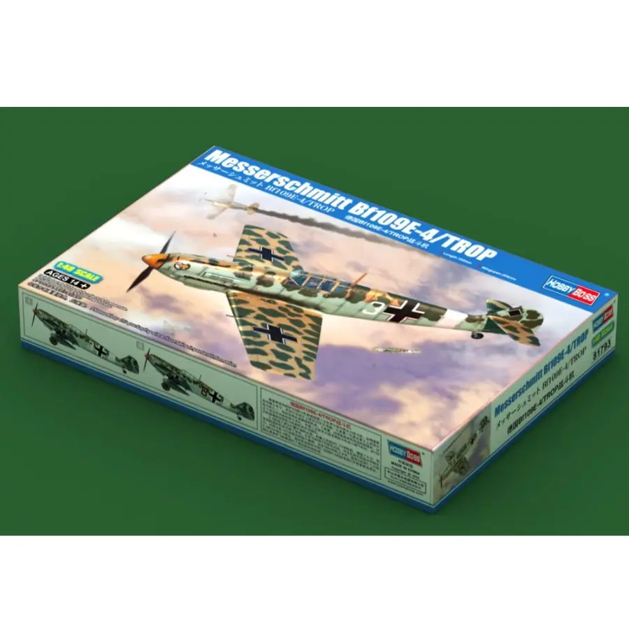 

Hobbyboss 81793 1/48 немецкий истребитель Messerschmitt Bf109E-4/TROP Модельный комплект