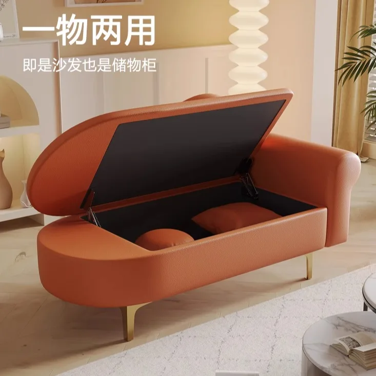 Small apartment upgrade storage concubine sofa recliner bedroom mini clothing store lounge area sofa