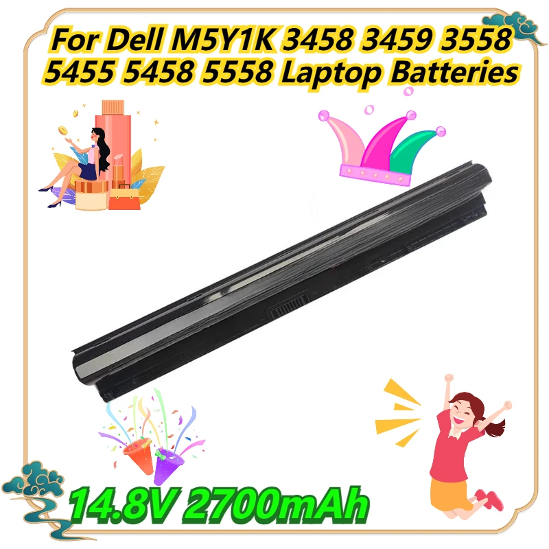 

14,8 В 2700 мАч для Dell M5Y1K 3458 3459 3558 5455 5458 5558 аккумуляторы для ноутбуков