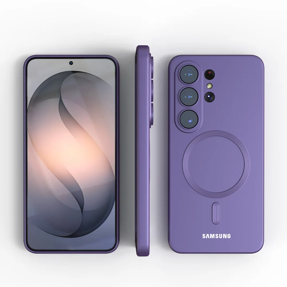 Magnetische Hülle für Samsung Galaxy S26 S25 S24 S23 Ultra FE S22 Plus A56 A55 A17 Stoßfeste Abdeckung für MagSafe Schutzcover