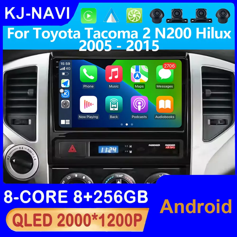 

Android OS For Toyota Tacoma 2 N200 Hilux 2005 - 2015 Car Radio Player GPS Navigation Auto Wireless Carplay 4G LTE WiFi