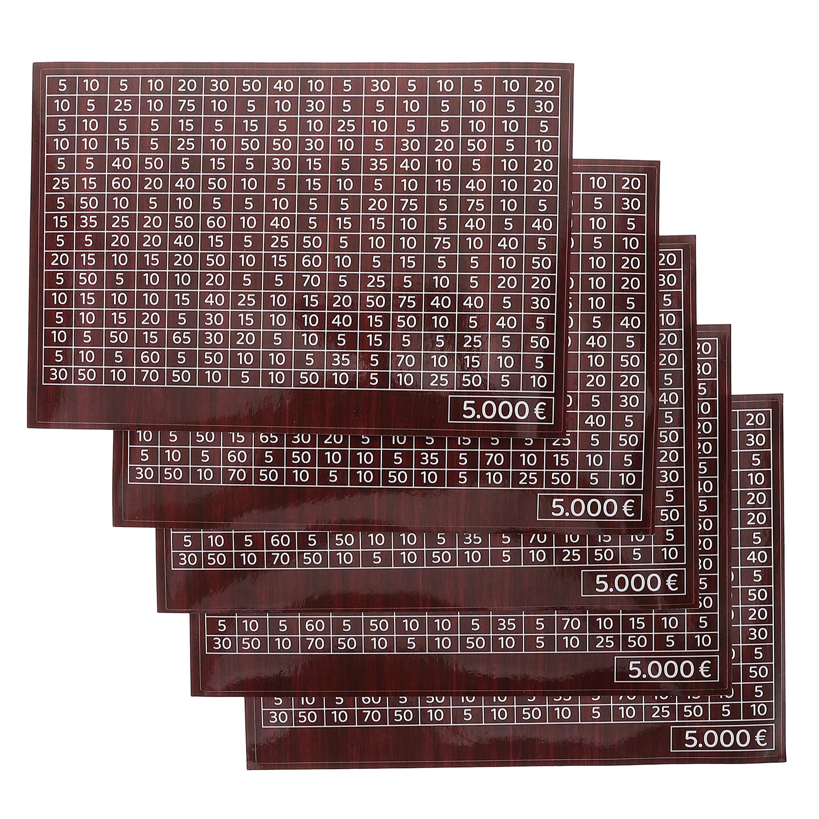 Feuilles d'autocollants pour économiser de l'argent, 50 pièces, traqueur d'économie d'argent marron clair pour tirelire, pot d'épargne, étiquette, comptage, défi, Budget