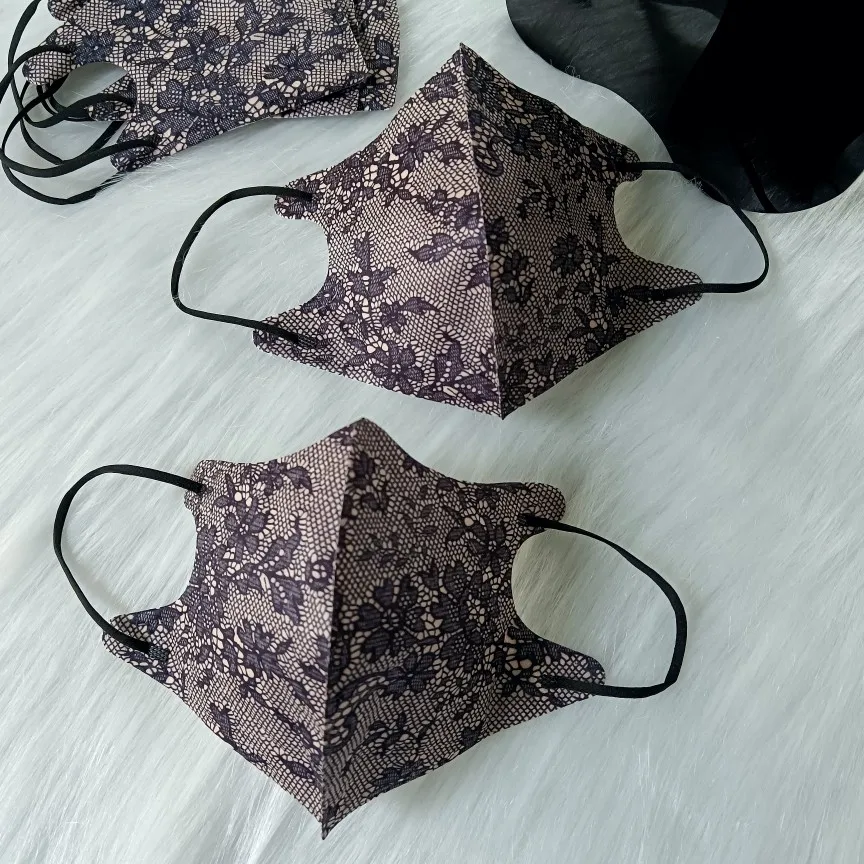 

Lace 3D Face Model Mask Women's Small Face Effect Breathable Independent Paaging New 2025 Anti Dust Anti Pollution Mask