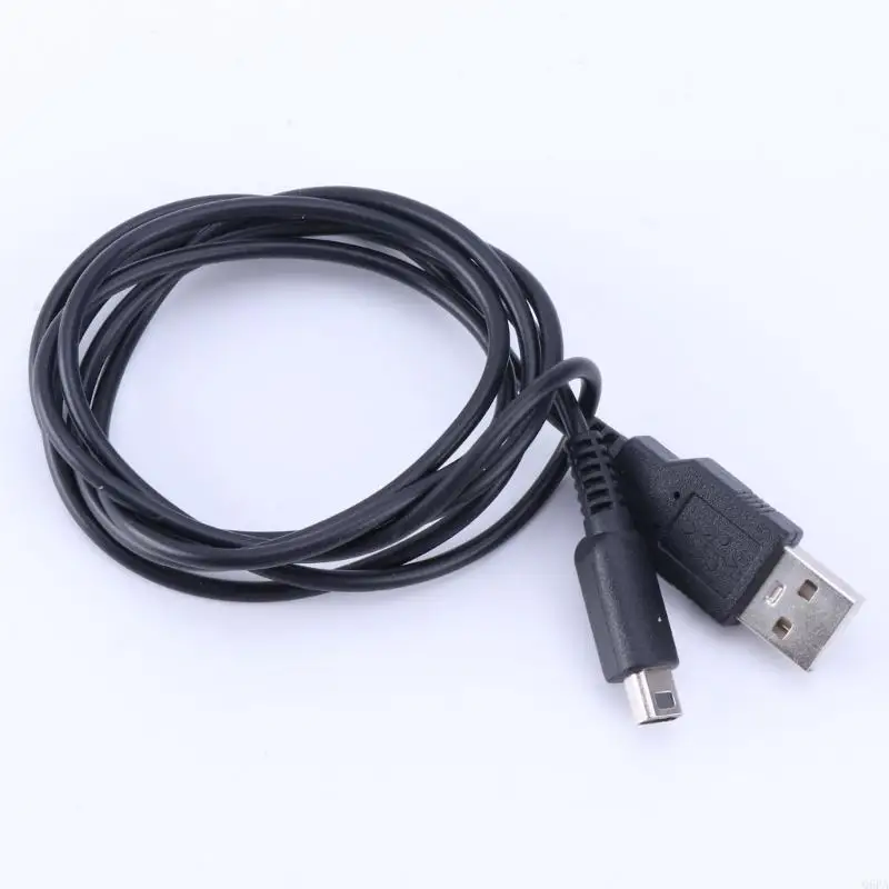 Q6PA Game USB Cable for 3DS for DSi for NDSI XL Black