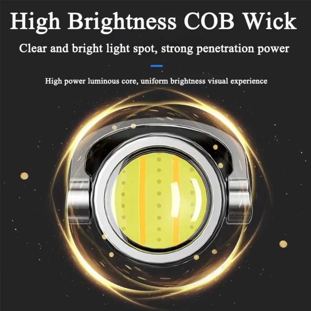 

COB LED LED Keychain Flashlight Super Bright 7 Gears Adjustable Mini Flashlight USB Rechargeable Waterproof