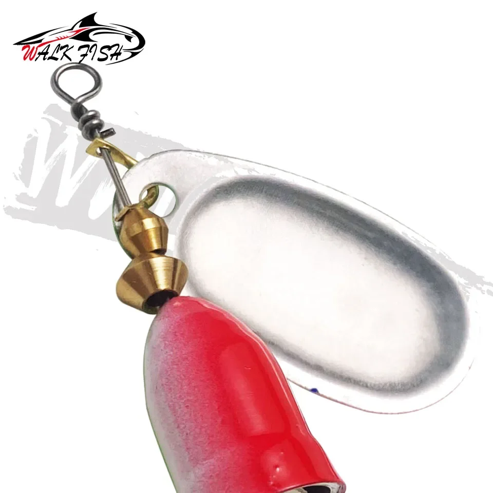 WALK FISH High Quality 1#-5# 5g 6g 8g 9g 11g New Metal Fishing Lure Spinner Bait Hard Baits Treble Hook Fishing Tackle For Pike - view 4