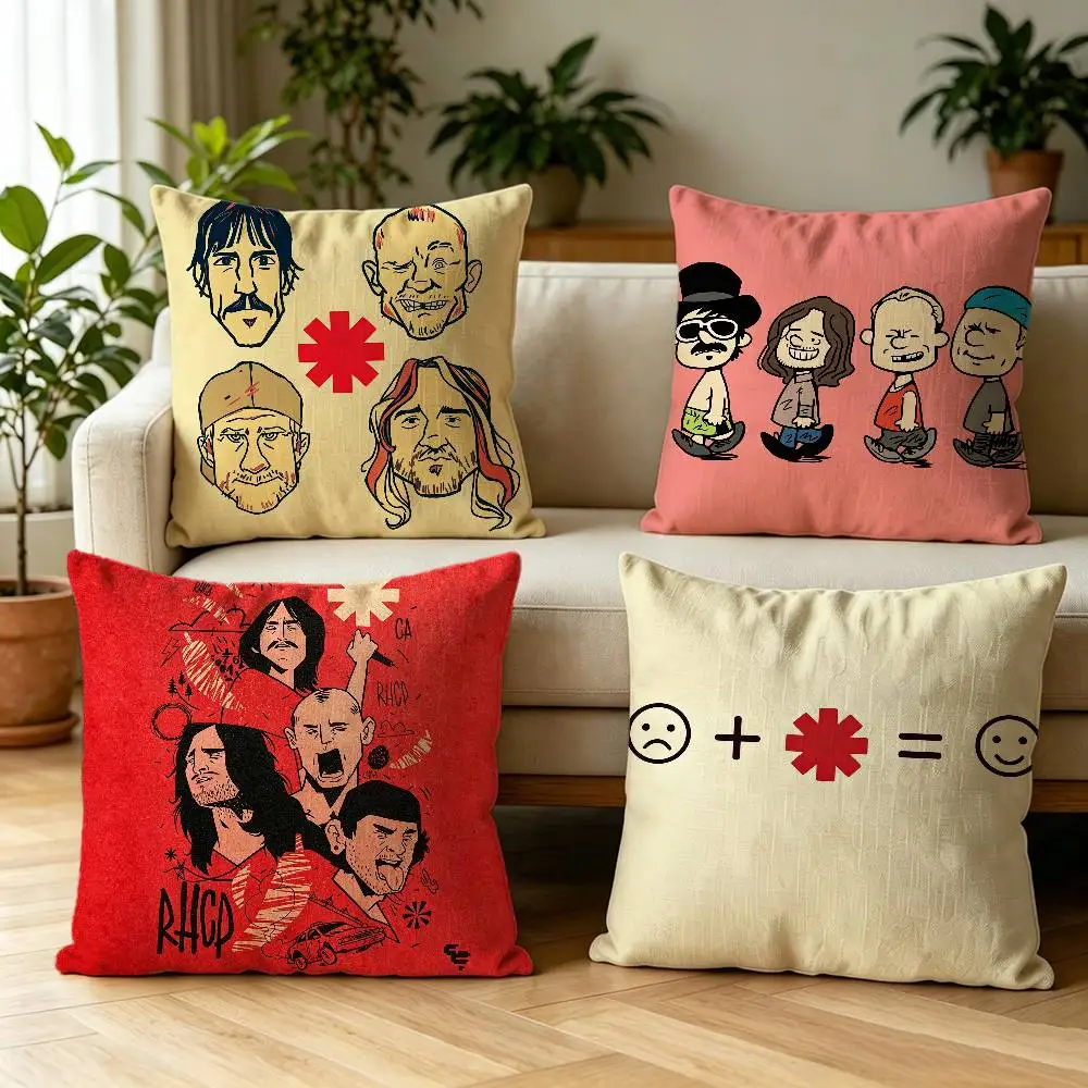 

Red Hot C-Chili Peppers Band Double-sided print Pillow Case Cushion Cover Throw Pillow Case For Car Sofa