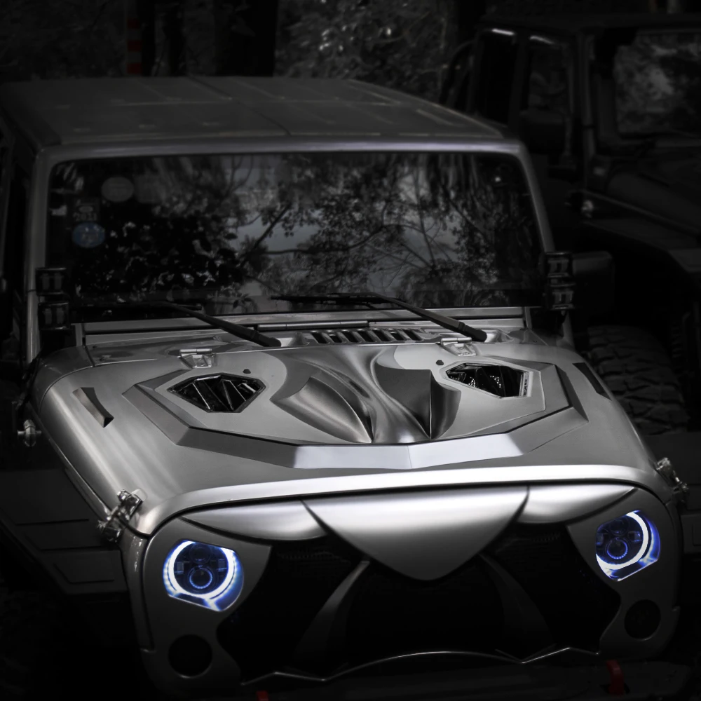 

2025 new Engine Hood for Jeep Wrangler JK Engine Bonnet for jeep Fiber Glass White Hood for jeep