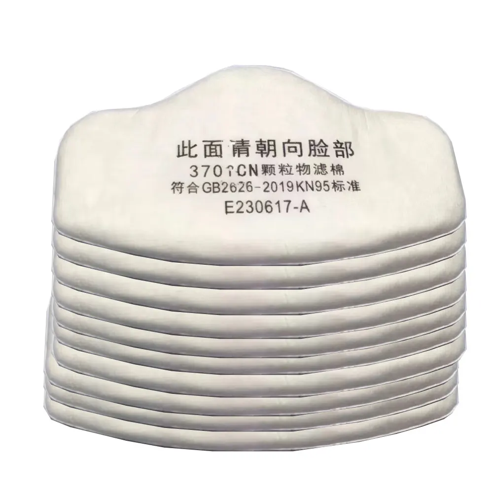 Half Face Dust Mask Respirator Dust-Proof Work Safety Rubber Mask Cotton Filter For DIY House Clean Carpenter Builder Polishing