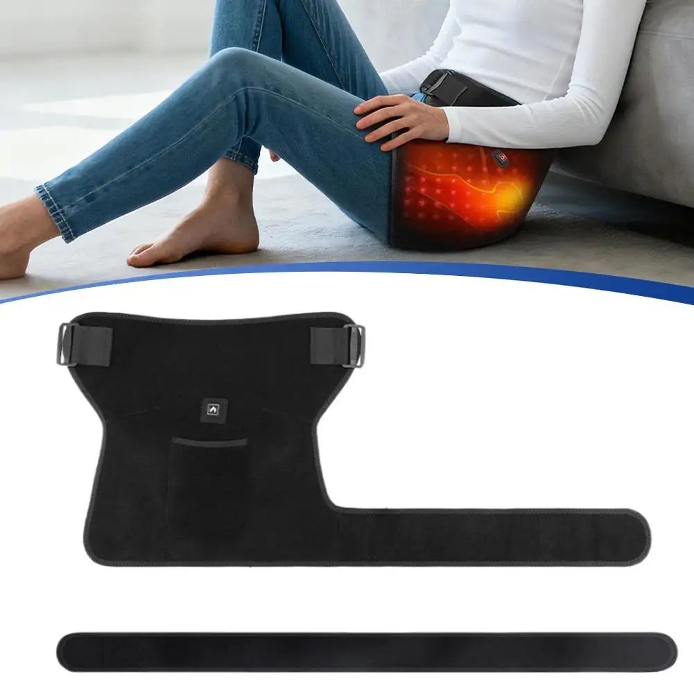 

105 бусин, 660 нм, красный свет, поддерживающий пояс для бедер — 3 уровня нагрева, снимает боль в бедрах, устройство для теплотерапии