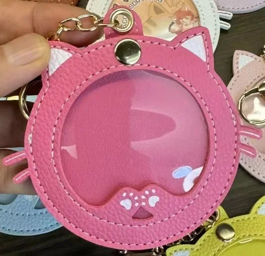 Kawaii Cat Shape Ita Bag Pins Badge Protector Case
