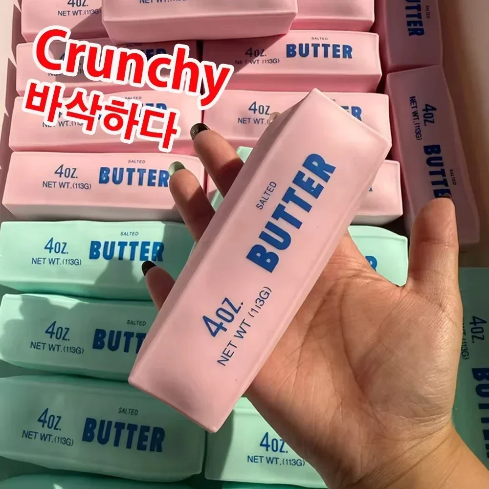 Creative Butter Stick Fidget Toy Squishy Building Block Filling No Rebound Adult Sensory Stress Relief Squeeze Toy Slime