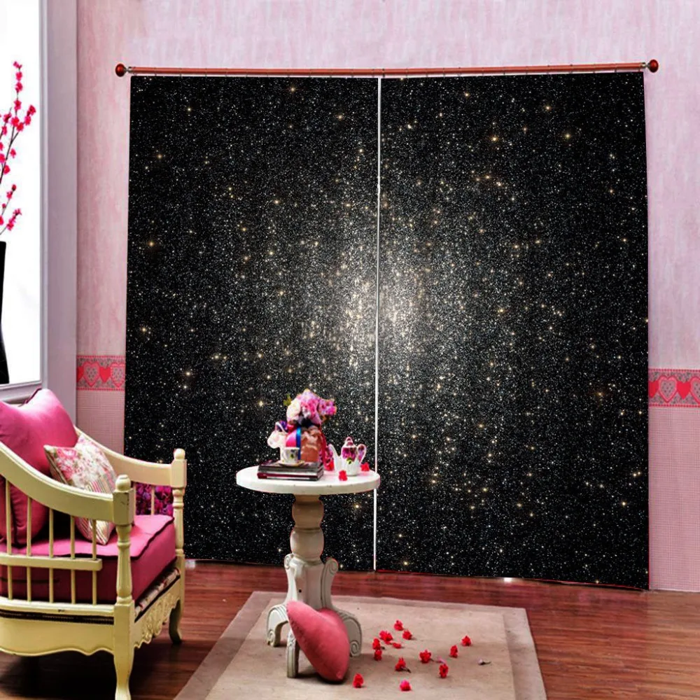 window curtains for living room bedroom blackout curtains black curtains star Blackout curtain