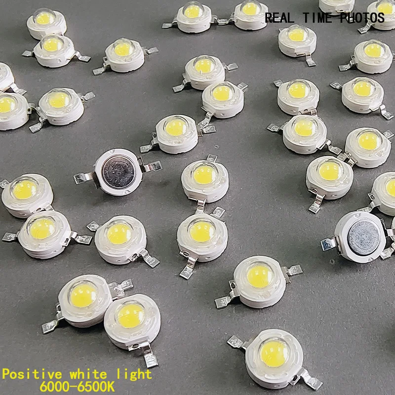 100PCS 50PCS 10PCS High power LED beads, white light, three color RGB, voltage: 3.0-3.2V, current: 350mA/700mA, high brightnes