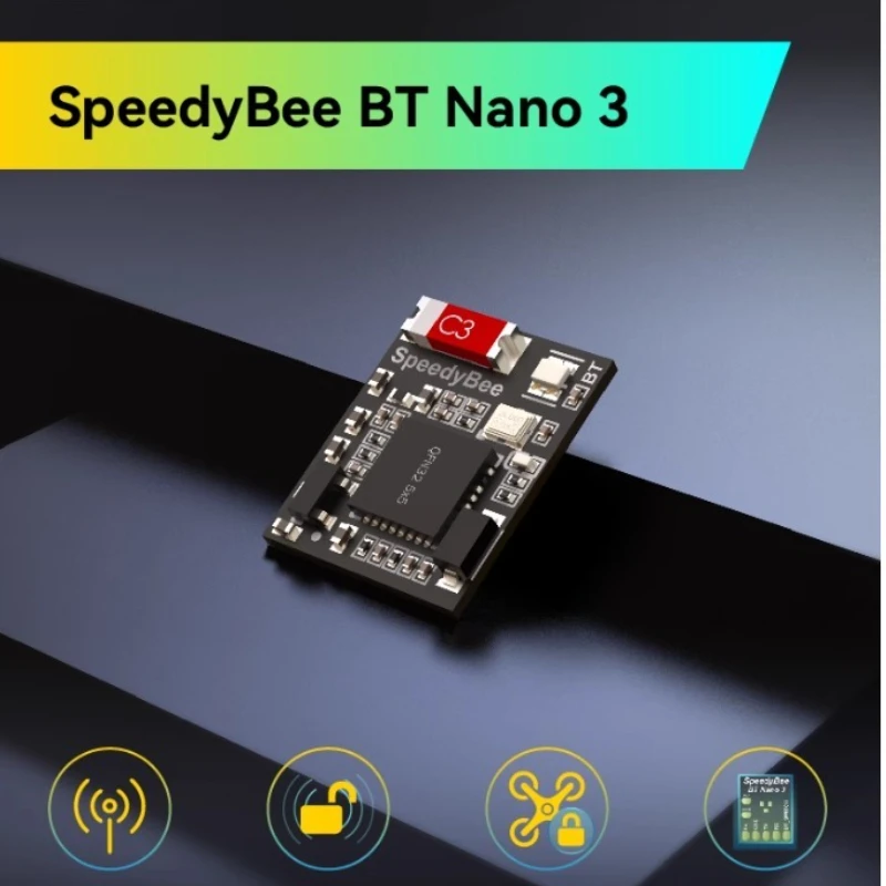 

SpeedyBee BT Nano 3 Bluetooth Module Serial Port for FPV Drones Wireless Parameter Tuning Compact Design