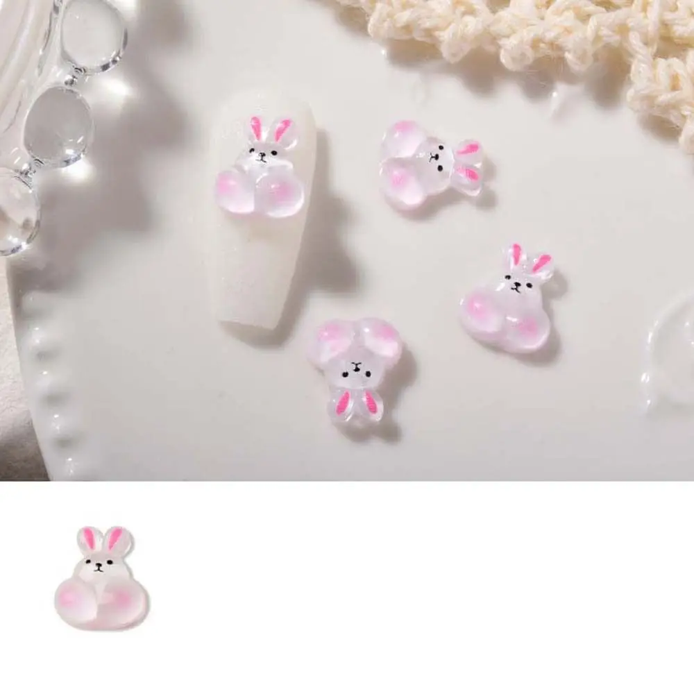 

Cute Manicure Accessories Resin Pig Bears 3D Nail Jewelry Cartoon Nail Drills Cartoon Nail Decorations Animal Nail Rhinestones