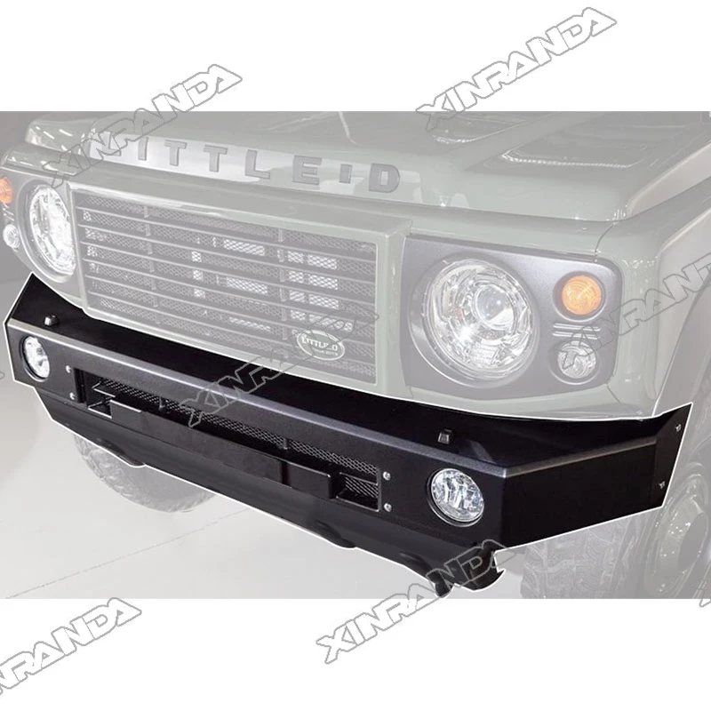 For Jimny Accessories Little D Front Bumper for Suzuki Jimny JB64 JB74 2019-2023 Body Kit Defender Style Aluminum Bumper