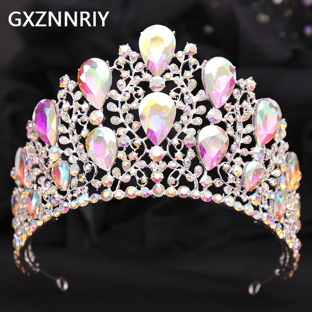 Fashion Crystal Crown Bridal Wedding Tiaras and Crowns for Women Rhinestone Hair Jewelry Party Bride Headpiece Prom Gift