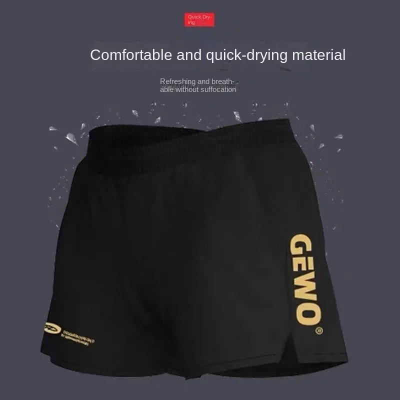 GEWO Atmungsaktive, schweißabsorbierende, schnell trocknende Tischtennis-Shorts für Herren und Damen