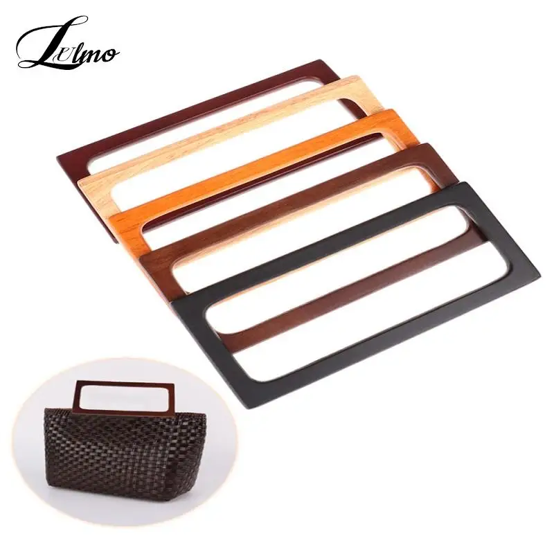 

1pcs Square Wooden Bags Handle DIY Sewing Brackets Purse Frames Handles For Making Handbag Accessories