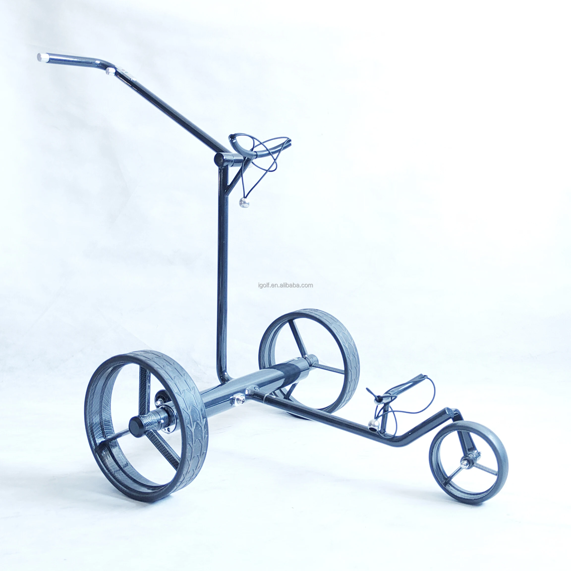 High Speed 12km/h Golf Trolley, Electric Push Pull Cart Bag Caddy, Fast Performance Foldable Golf Scooter