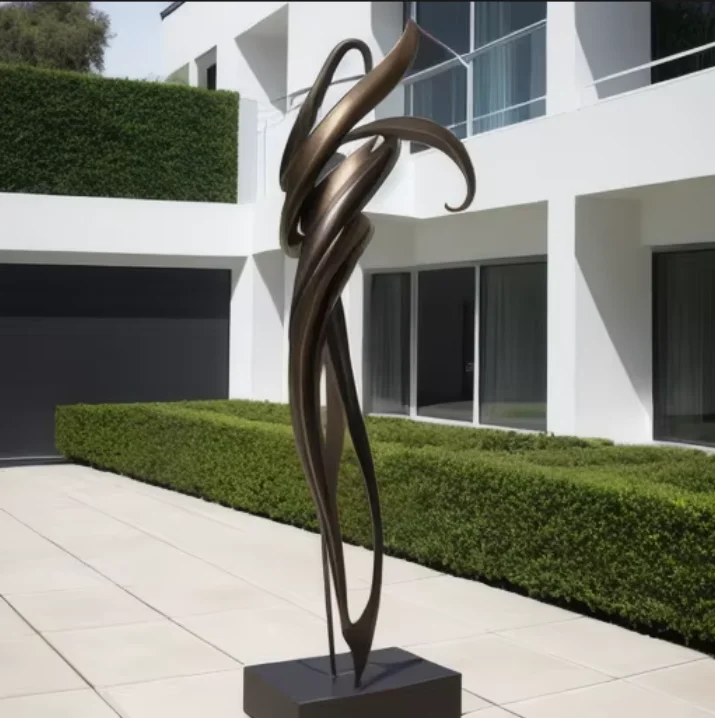 Abstract Stainless Steel Modern Sculpture Custom Garden Decoration Outdoor Sculptures Statue