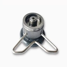 

Outdoor cassette canister adapter flat gas to long gas adapter with bracket interface butane gas adapter