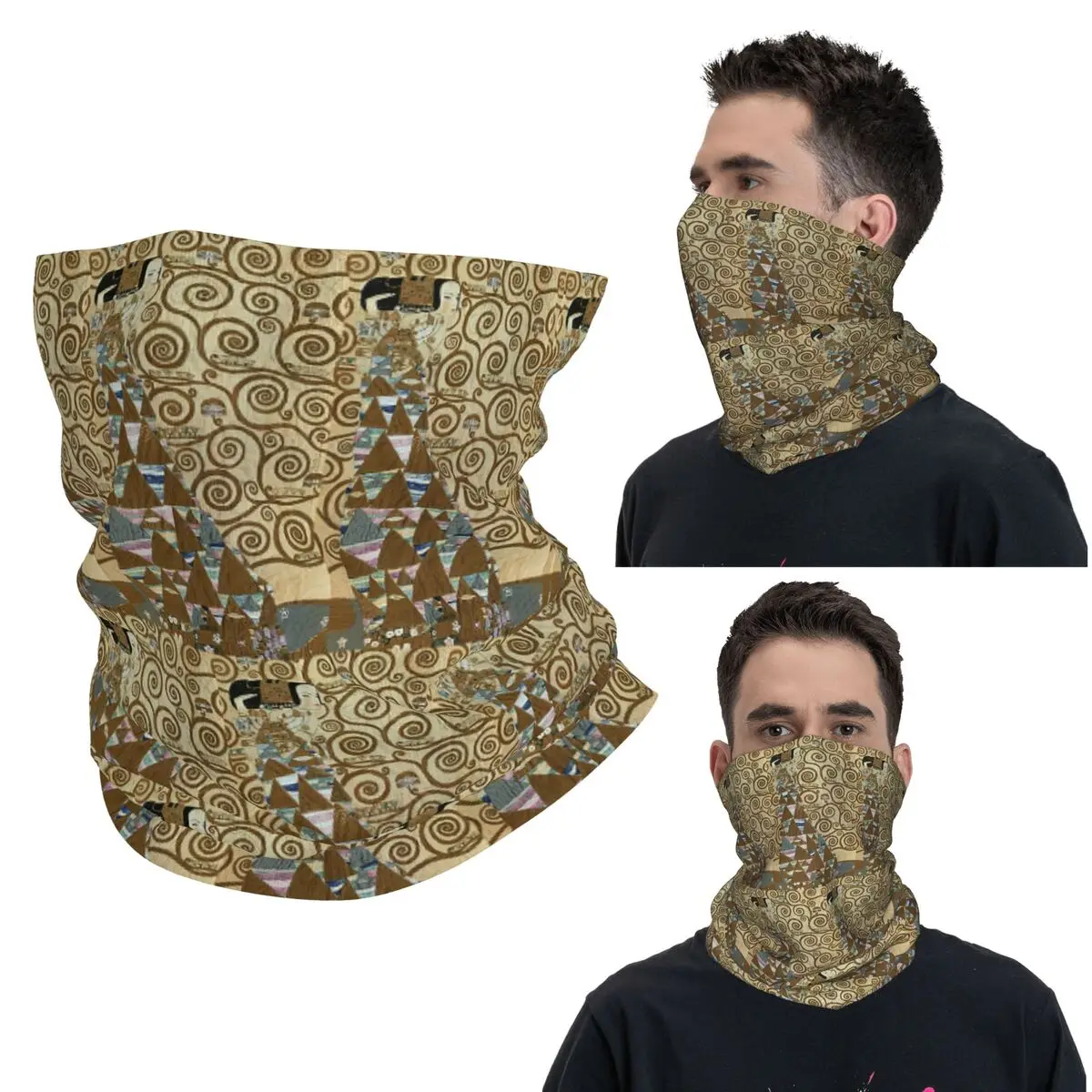 Virgins Gustav Klimt pintor austriaco Bandana cubierta para el cuello máscara envolvente impresa bufanda sombreros multiusos para hombres mujeres adultos