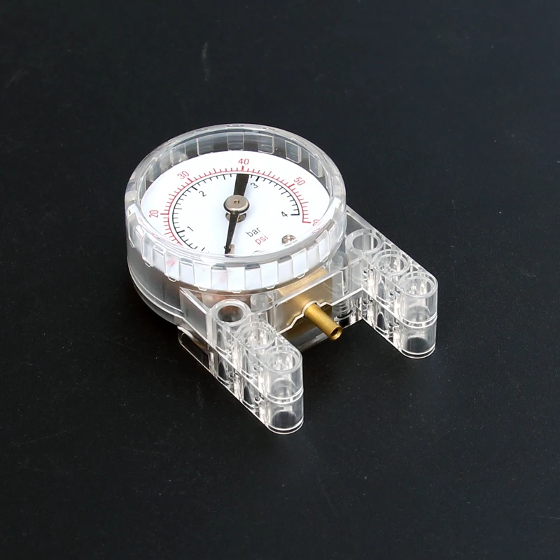 Manómetro técnico, medidor de presión neumático, tanque, piezas MOC, bloques de construcción, juguetes de ladrillo para Compatible eléctrico 64065/75974