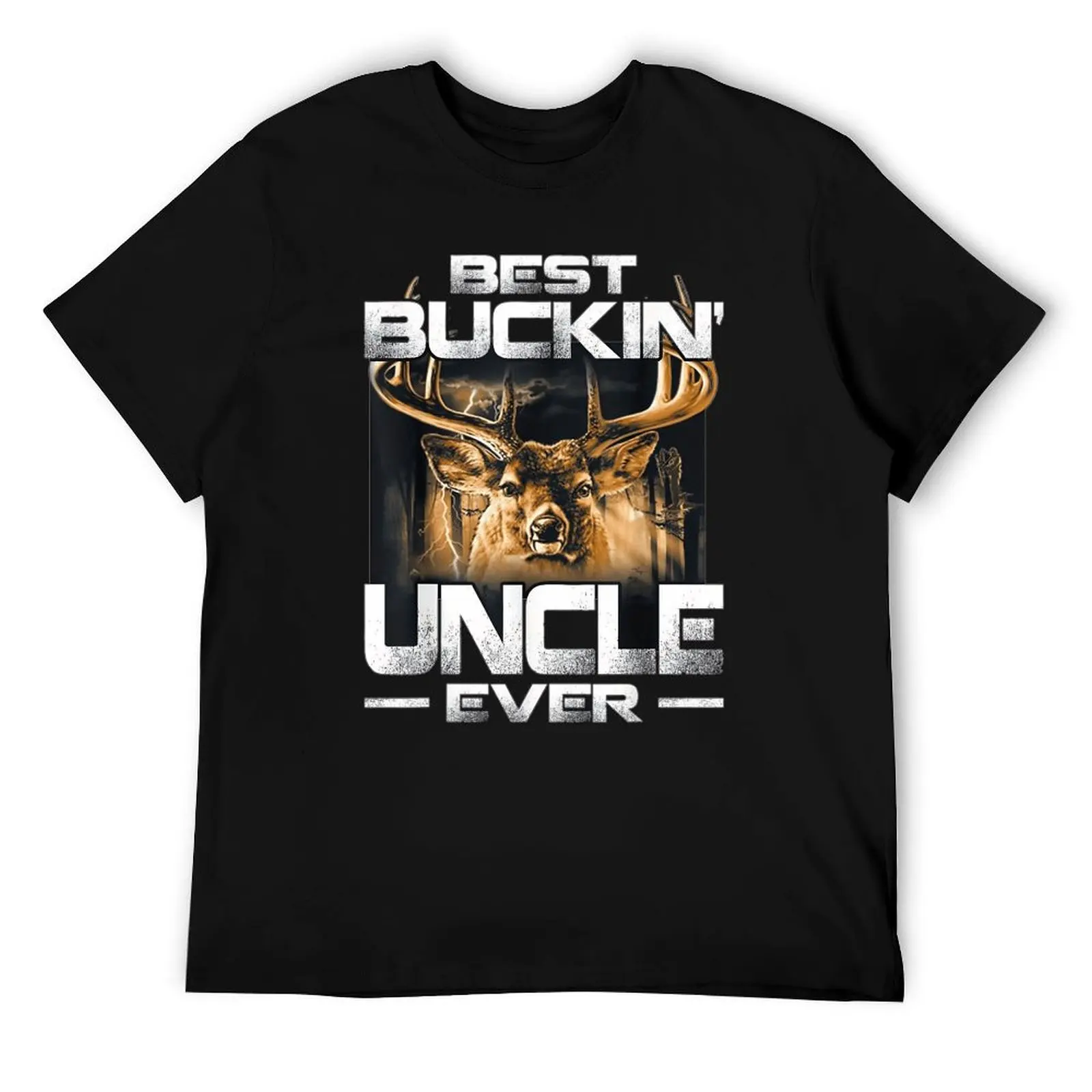 تي شيرت Best Buckin' Uncle Ever Design Top Tee Graphic T-shirt Fresh Motion Cool Aactivity Competition مقاس الولايات المتحدة الأمريكية