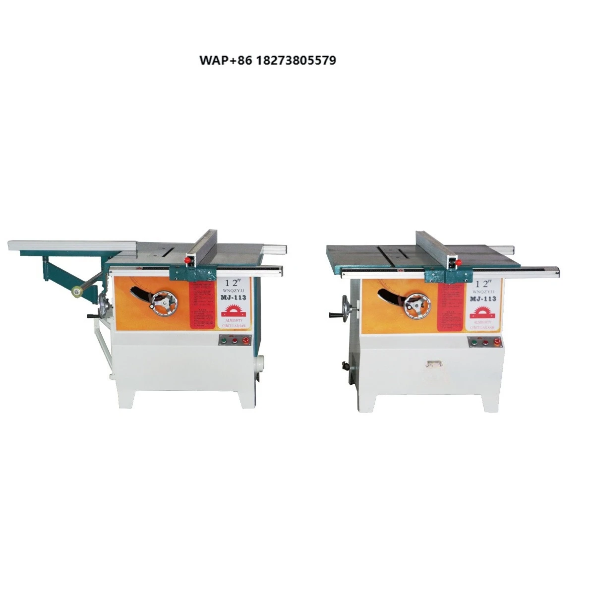 MJ300Shaft Angle Circular Saw Woodworking Machine Timber Cutting Rip Saw  Sliding Table Saw