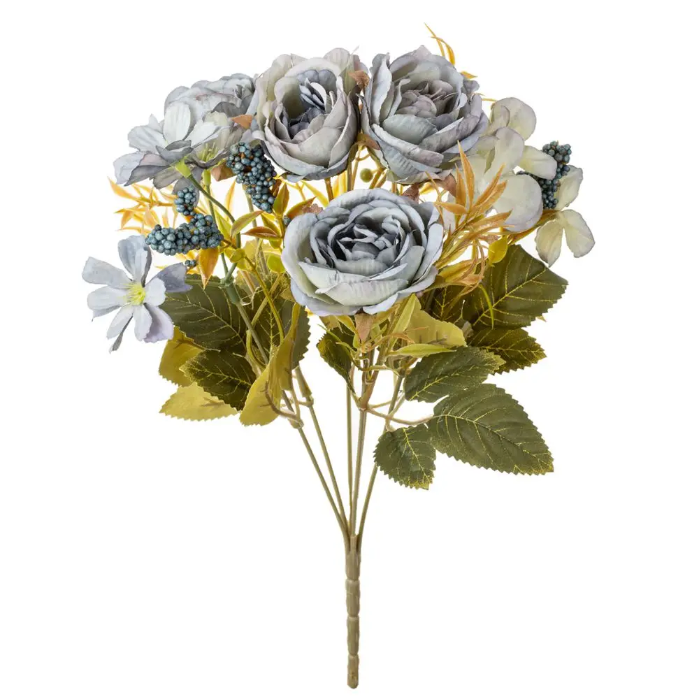 1PC Kunstbloemen Zijden Rozen Pioen Bruiloft Bruidsboeketten Thuis Kamer Tafel Buiten Tuin Muur Diy Geschenkdoos Festival Decora