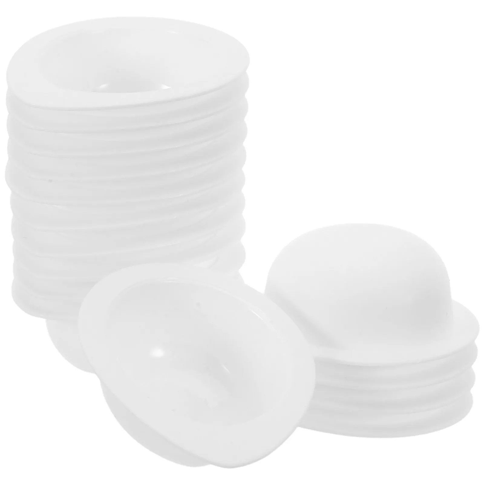 

50 шт. пластиковых контейнеров-стаканчиков для масок для лица, 10 мл, герметичные, многоразовые, для путешествий, хранения образцов косметики, для смешивания кремов для лица