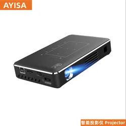 AYISA 2GB+16GB P10 II Mini 4K projector android 6.0 Dual 2.4G 5G wifi Bluetooth smart proyector full hd 1080p video game Beamer