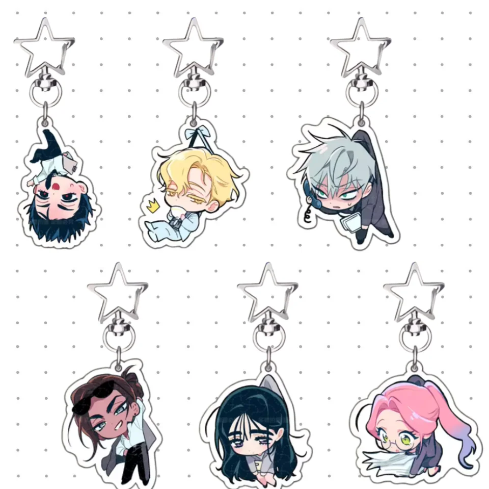 Porte-clés d'anime populaires ALIEN STAGE, pendentif pour clés de voiture, en acrylique, MIZI SUA TILL IVAN HYUNA LUKA, accessoires de cosplay pour fans, cadeaux