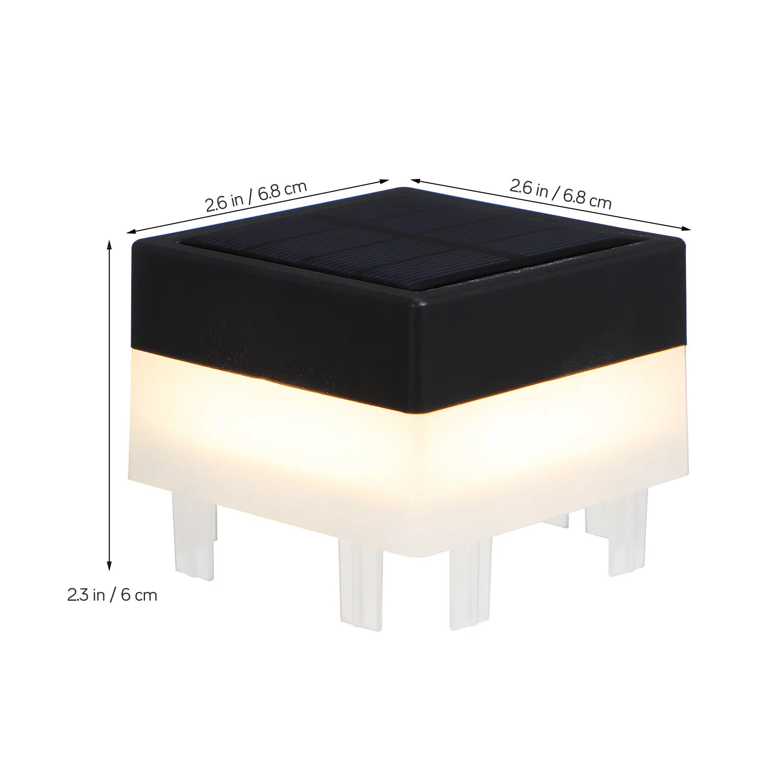 Solar Post Cap Light Fence Lights LED for outside Outdoor Waterproof Pillar Powered