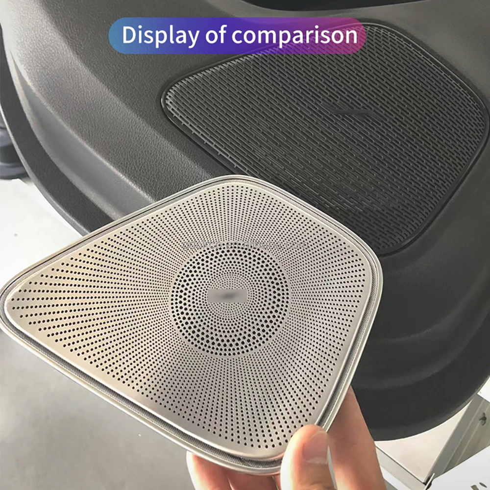 64 Color LED Midrange Speaker Cover Ambient Light for Mercedes New A/B/CLA/GLA/GLB W177 W118 W247 Illuminated Auto Horn Cover