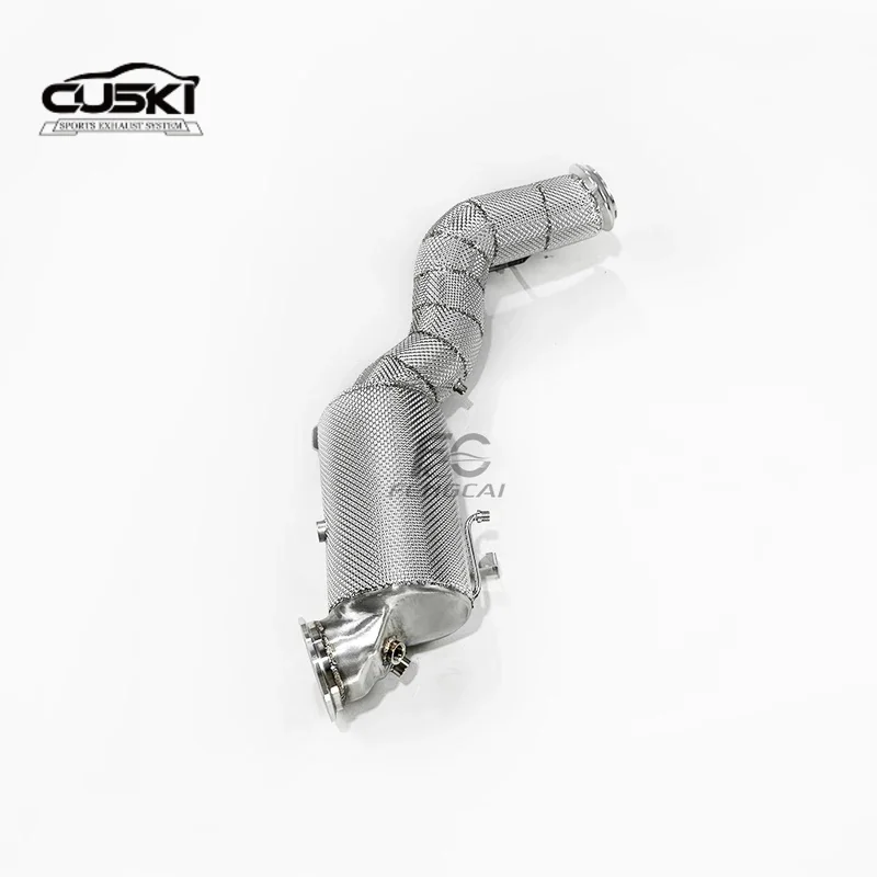 

High quality stainless steel automotive parts suitable for 2024+Mercedes Benz GLC43 AMG M139 2.0T with catalytic insulation exha