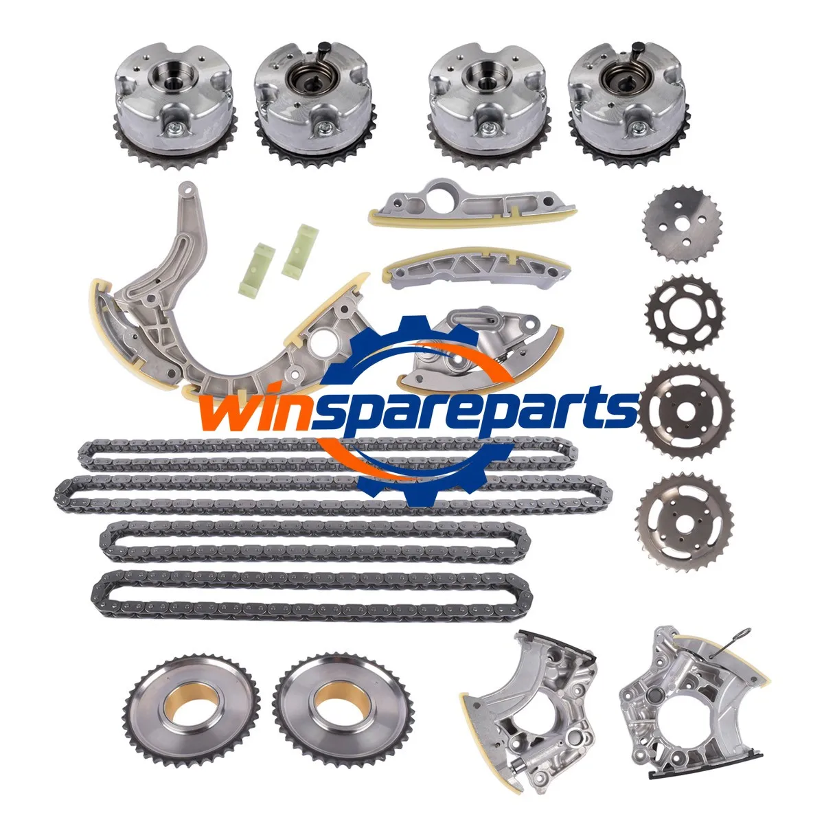 Timing Chain Kit W/ VVT Gears For VW Touareg Audi A6 A8 Q7 4.2 FSI 059109229J