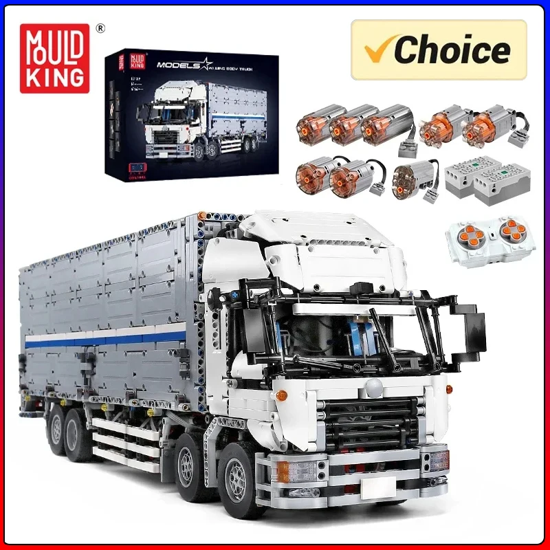 

MOULD KING 13139 Technical Car Toys The MOC-1389 APP&RC Motorized Wing Body Truck Set Building Blocks Bricks Kids Christmas Gift