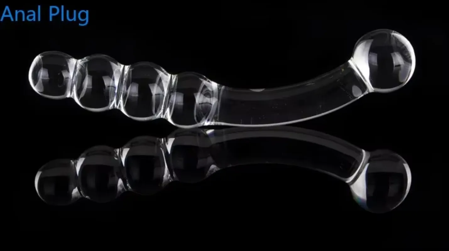 Prostate Massager Anal Dildo Sex Toy For Women Men Crystal Glass Butt Plug Anus Dilator Glass Anal Plug Insert Vagina Anal