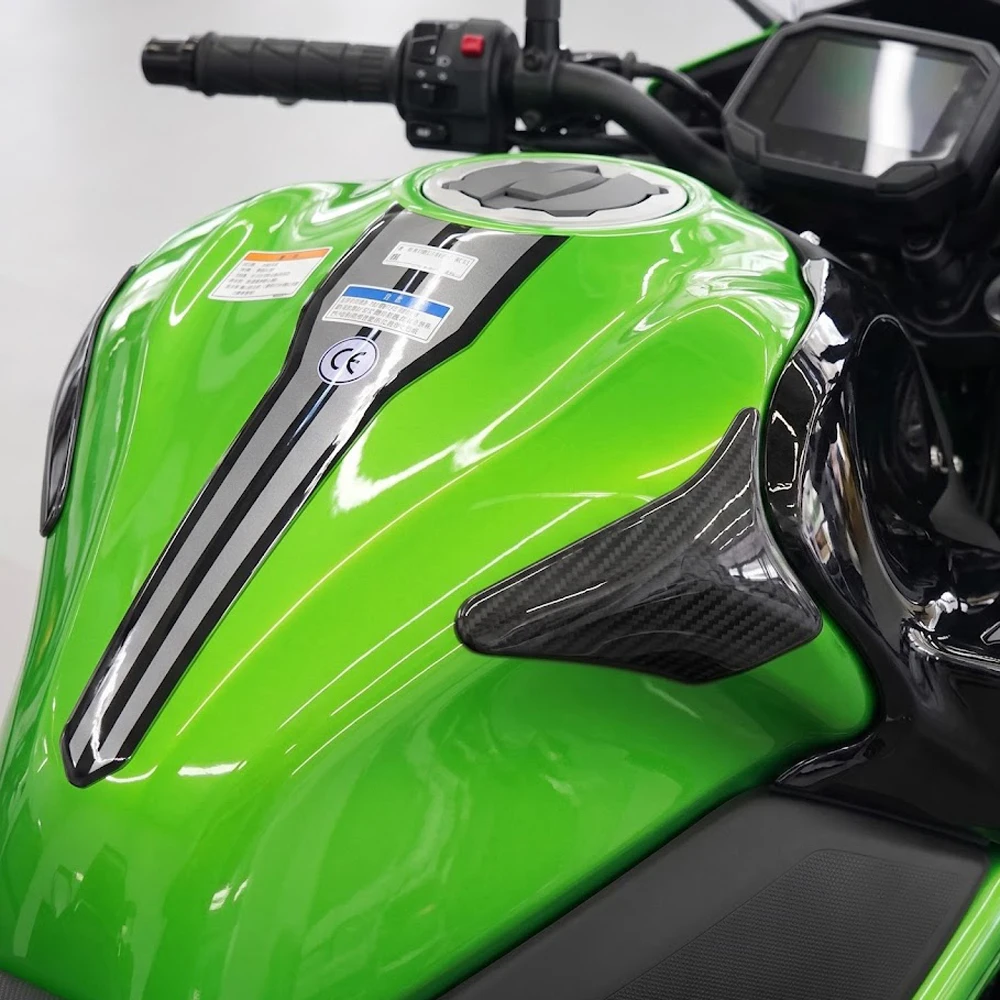 Kohlefaser-Motorrad-Tankabdeckung mit Fallschutz für Kawasaki Z900 2017-2023
