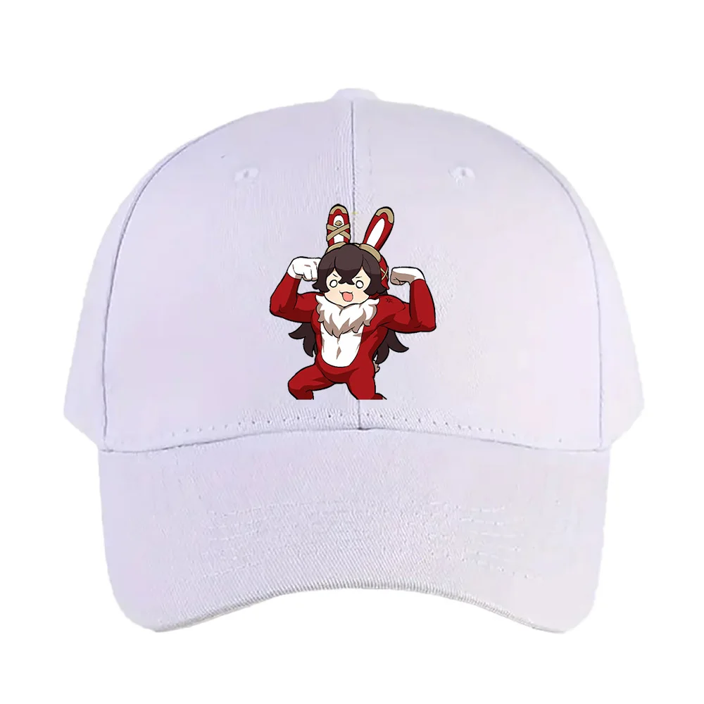 Amber Genshin Impact Chibi strong rabbit Cap Summer Woman Man Adult Casual Fashion Casual Adjustable Fishing Hat Sun Hat