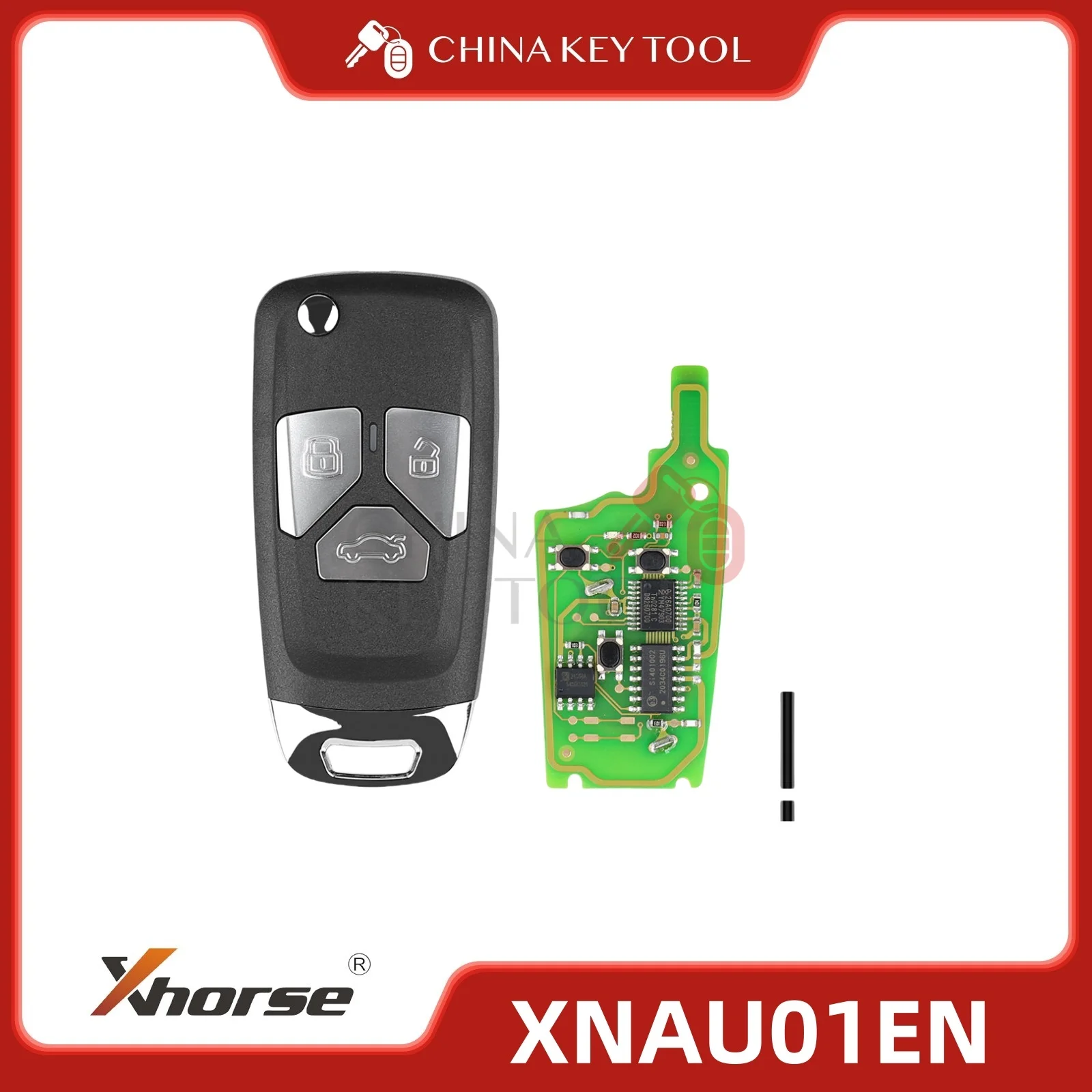 

Xhorse Wireless Universal Flip Remote Key for Audi Style With 3 Button XNAU01EN