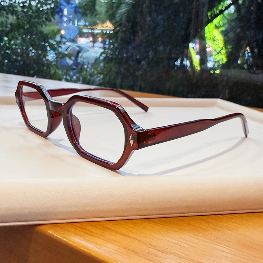 1 Stück Herren-Brille, schlicht, neuer Stil, künstlerisch, kompakt, quadratischer Rahmen, Retro, trendig, lässig, vielseitig, dekorativ, geeignet für den täglichen Gebrauch,