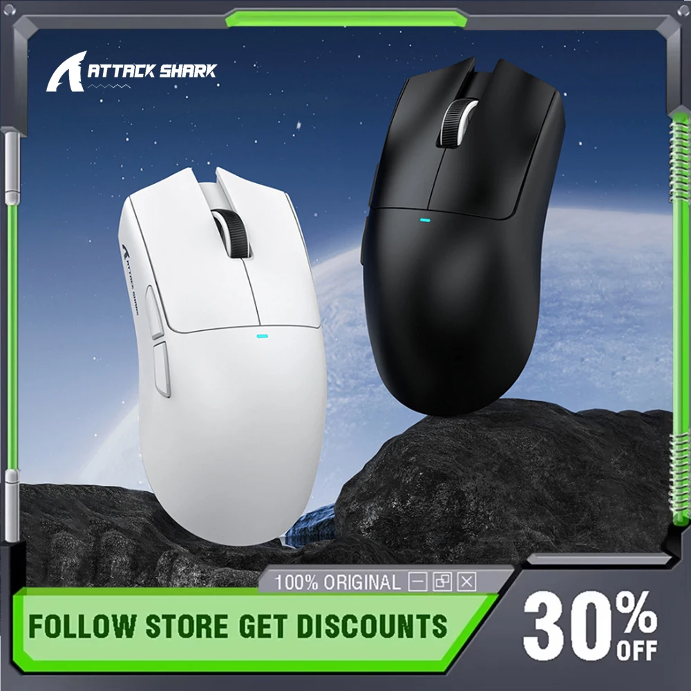 

ATTACK SHARK X11SE Office Gaming Mouse Wireless Three Mode PAW3311 Laptop Bluetooth Long Battery Life Lightweight Design Mouse