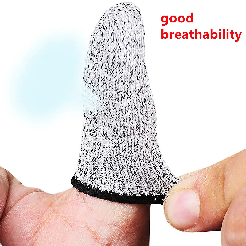 5/10Pcs Anti-Cut Finger Cover Finger Protector Sleeve Level 5 High-strength Safety Anti Cut Fingertip Gloves Kitchen Tools