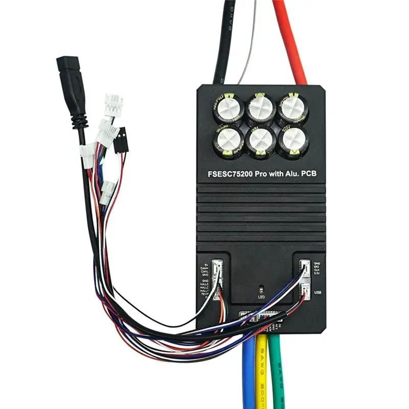 

Контроллер скорости CGDS-75200 Pro ESC 84В 300А со встроенным Bluetooth для электроскейтборда/электросамоката/электровелосипеда