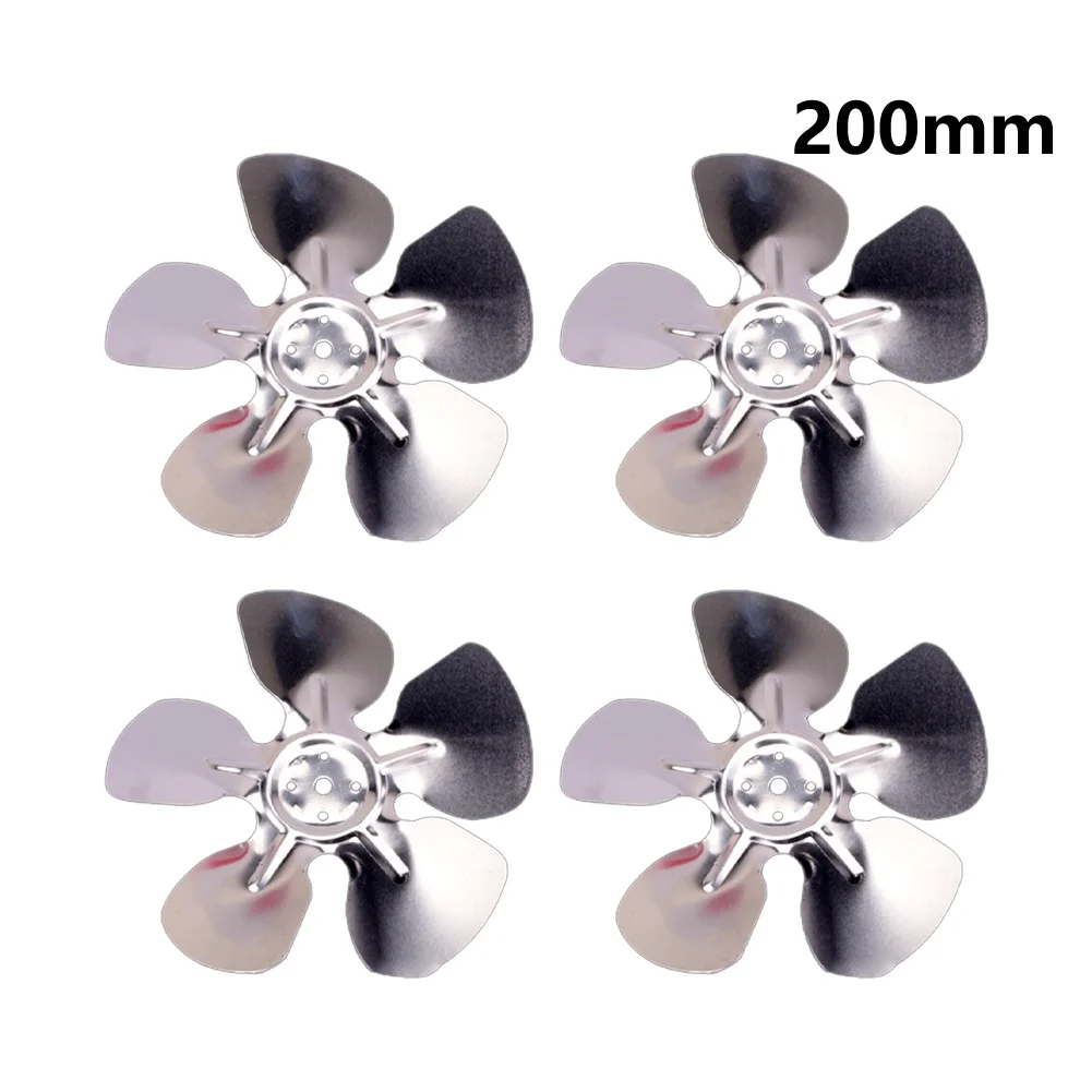 Aluminum Refrigerator Fan Leaf Set 4pcs for 28 Degree Cooling Systems with 200mm 250mm Compatibility and Construction