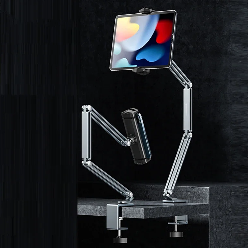 Cellphone Holder Lazy Desk Ipad Stand Aluminium Cantilever Folding Support Phone Accessories Phone Stand for Bedside Organizer